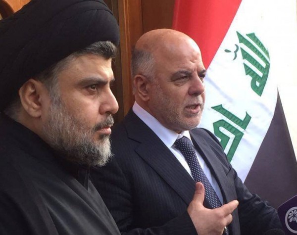 تحالف تاريخي بين الصدر والعبادي في مجلس النواب العراقي تحالف تاريخي بين الصدر والعبادي في مجلس النواب العراقي