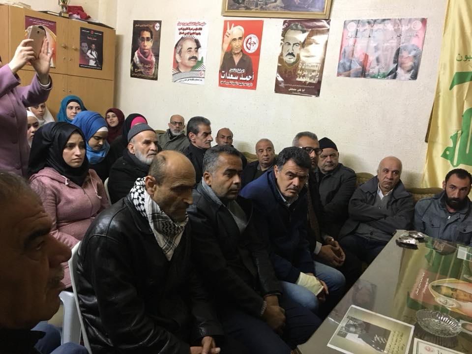 النضال الشعبي بسوريا تهنىء الشعبية بالافراج عن جرار النضال الشعبي بسوريا تهنىء الشعبية بالافراج عن جرار