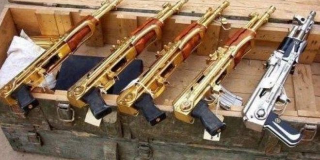 ماذا حل بأسلحة صدام حسين الذهبية؟ ماذا حل بأسلحة صدام حسين الذهبية؟