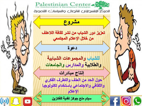 انطلاق مشروع تعزيز دور الشباب في نشر ثقافة اللاعنف والسلم المجتمعي انطلاق مشروع تعزيز دور الشباب في نشر ثقافة اللاعنف والسلم المجتمعي