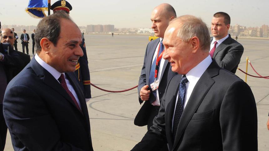 السيسي يلتقي بوتين في أوساكا السيسي يلتقي بوتين في أوساكا