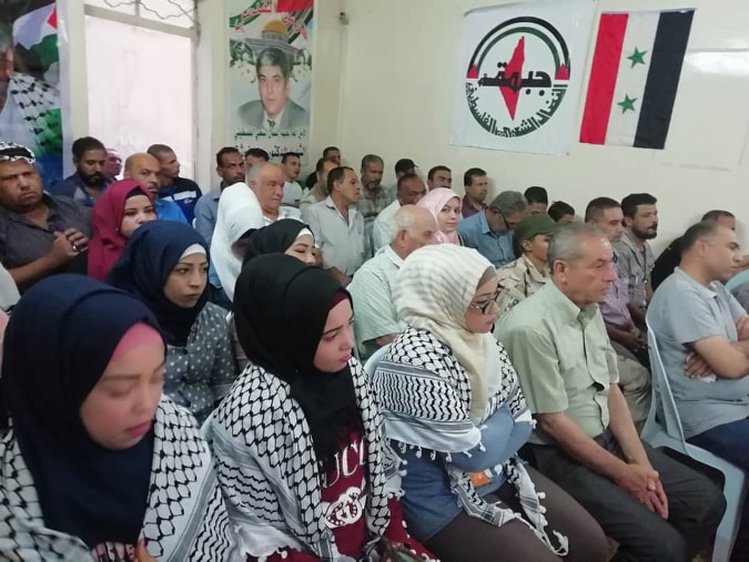 النضال الشعبي مازال العدوان الصهيوني متواصل على الشعب الفلسطيني احيت انطلاقتها يمخيم السبينة النضال الشعبي مازال العدوان الصهيوني متواصل على الشعب الفلسطيني احيت انطلاقتها يمخيم السبينة