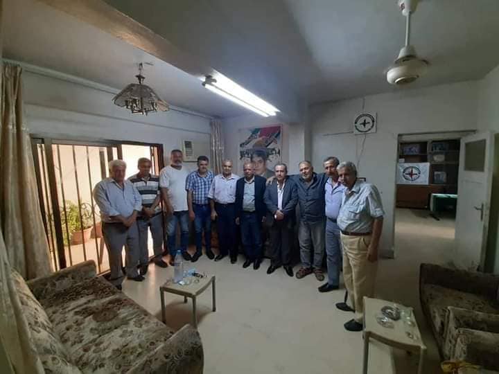 وفد مركزي من جبهة التحرير الفلسطينية يزور مكتب قيادة الساحة السورية لجبهة النضال بالزاهرة وفد مركزي من جبهة التحرير الفلسطينية يزور مكتب قيادة الساحة السورية لجبهة النضال بالزاهرة