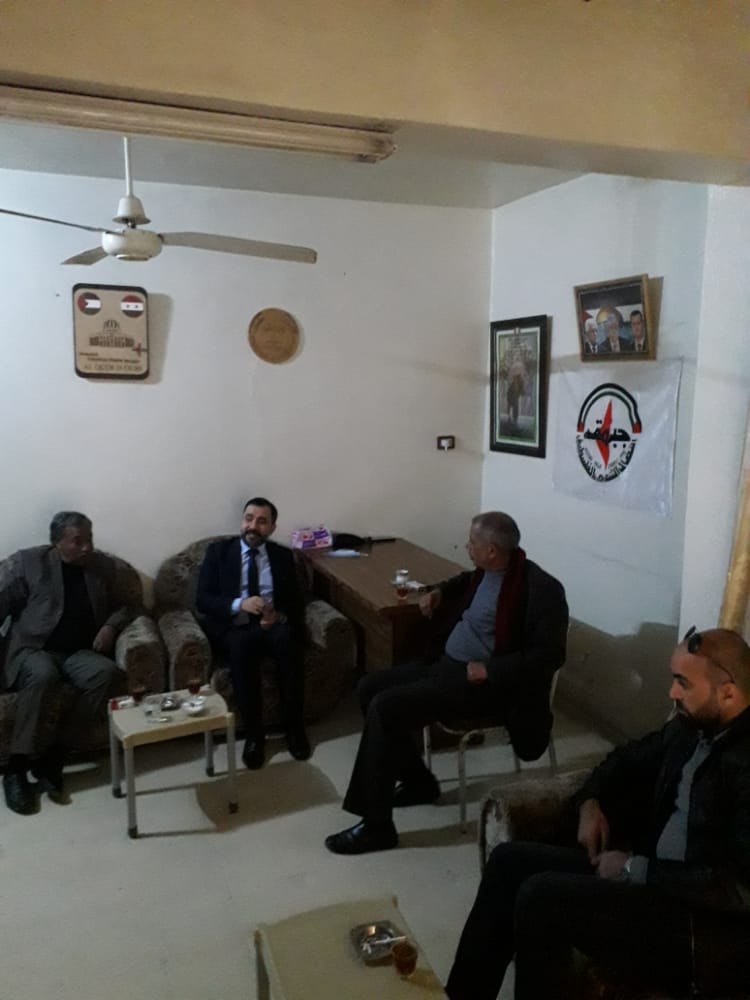 معتوق يستقبل عبدالله منيني أمين سر اللجنة التحضيرية للأحزاب العربية