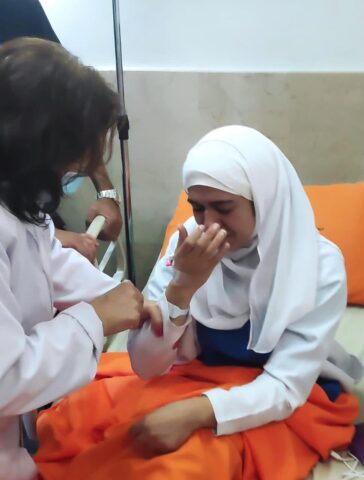 نضال المرأة تدين الاعتداء على رئيسة قسم الإنعاش في قسم علاج مرضى كورونا في مجمع فلسطين الطبي نضال المرأة تدين الاعتداء على رئيسة قسم الإنعاش في قسم علاج مرضى كورونا في مجمع فلسطين الطبي