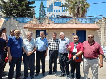 النضال الشعبي تشارك فى المؤتمر الصحفي أمام مقر المندوب السامس بغزة