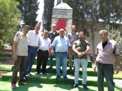 النضال الشعبي تشارك بيوم تطوعي وتنظيف مقبرة شهداء الجيش العراقي في جنين