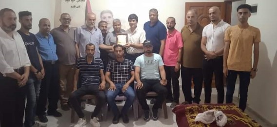 جبهة النضال برفح تستقبل وفد قيادي من الجبهة الشعبية لتهنئتها بذكرى انطلاقتها ال 55