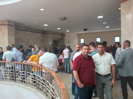 نضال المحامين تشارك باعتصام النقابة داخل محكمة نابلس
