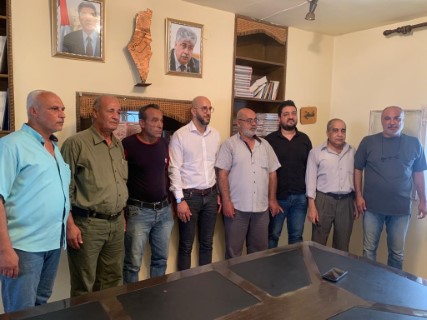 النضال تستقبل عضو المكتب السياسي بشار العزة القادم من أرض الوطن