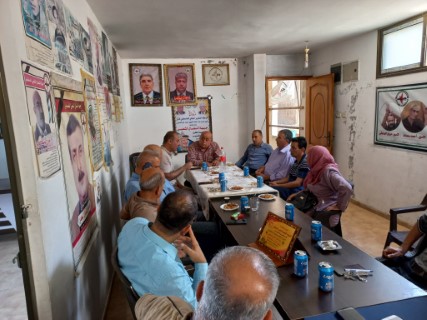 النضال الشعبي في محافظة شمال غزة تستقبل وفدا من الجبهة الشعبية مهنئنا بذكرى الانطلاقة النضال الشعبي في محافظة شمال غزة تستقبل وفدا من الجبهة الشعبية مهنئنا بذكرى الانطلاقة