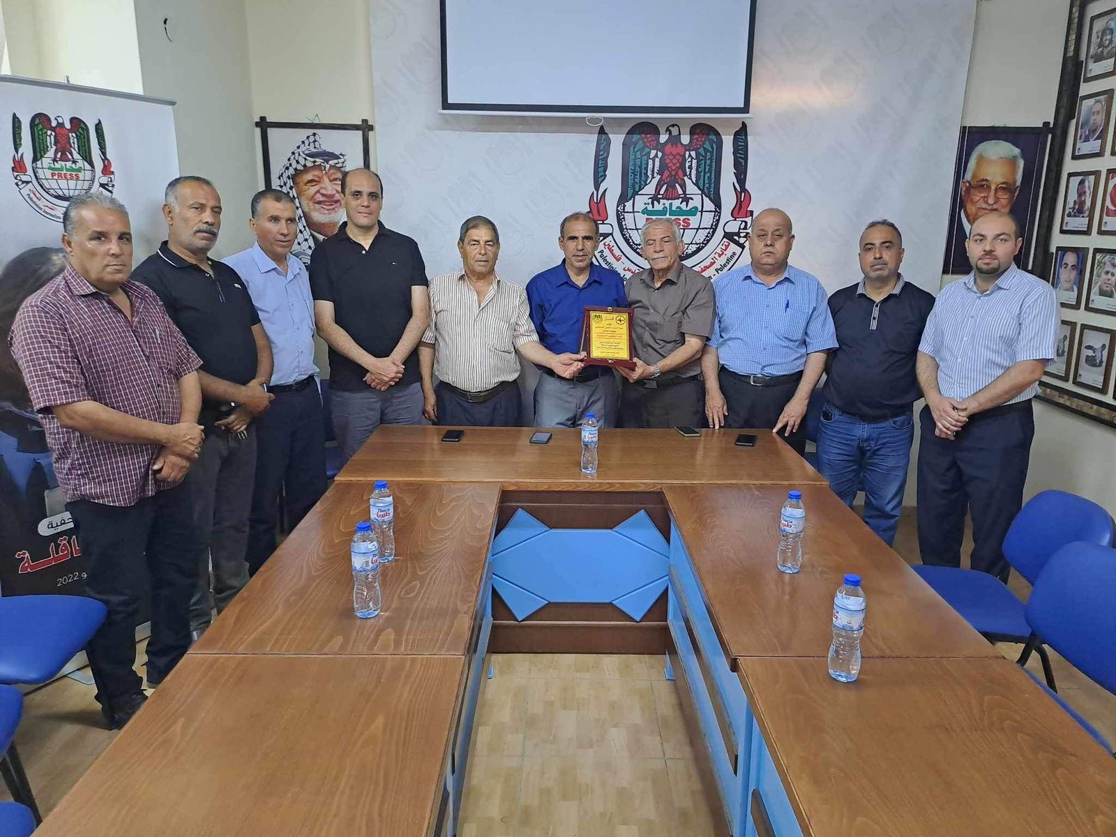 نقابة الصحفيين تستقبل وفد جبهة النضال الشعبي الفلسطيني