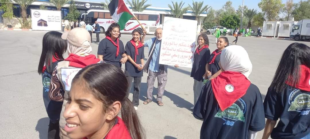 مجموعة النضال الكشفية تشارك بخدمة الحجيج في مدينة الرئيس محمود عباس للحجاج