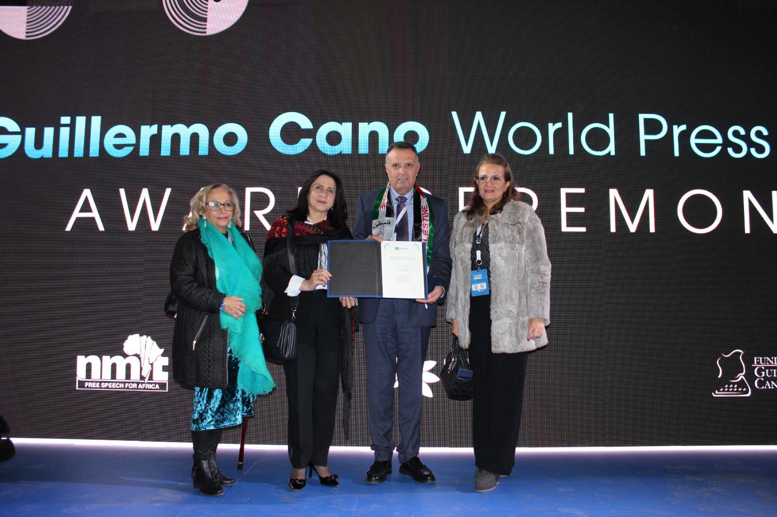 د.مجدلاني جائزة “اليونسكو” العالمية لحرية الصحافة شهادة دولية بدور الصحافة وتقدير لتضحيات صحفيي غزة