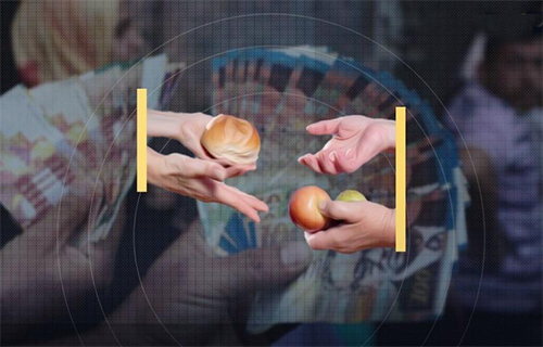 شح السيولة النقدية يُعيد قطاع غزة إلى عهد المقايضة شح السيولة النقدية يُعيد قطاع غزة إلى عهد المقايضة