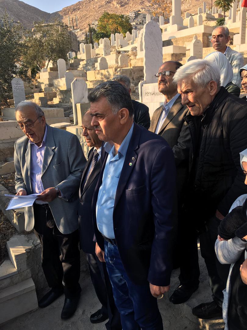 النضال الشعبي في زيارة لضريح مؤسس الحزب الشيوعي السوري خالد بكداش بمناسبة الذكرى المائة لتأسيس الحزب