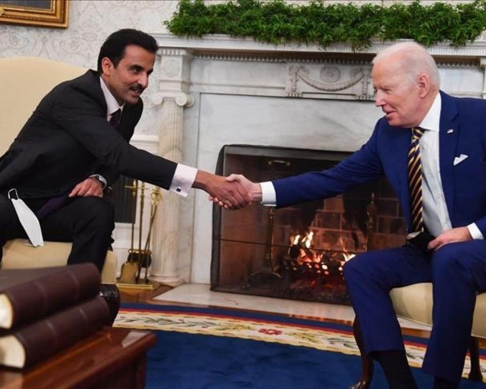 أمير قطر وبايدن يبحثان تطورات جهود الوساطة لإنهاء حرب غزة أمير قطر وبايدن يبحثان تطورات جهود الوساطة لإنهاء حرب غزة