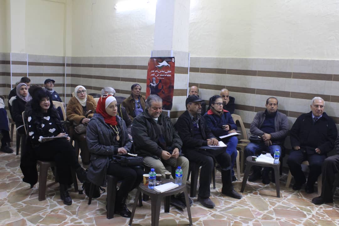 تضامن مع أدباء غزة وصمود الشعب الفلسطيني: النضال الشعبي تشارك أكاديمية دار الثقافة بندوة أدبية في مخيم اليرموك