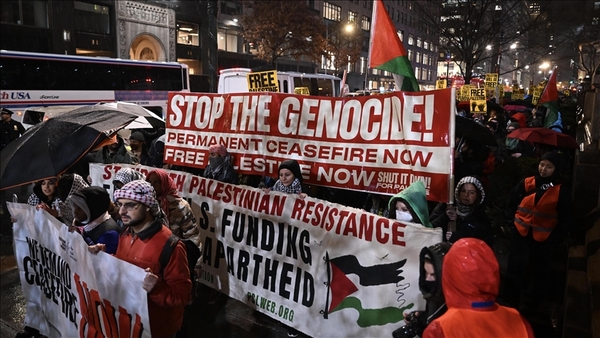 مظاهرات بواشنطن ونيويورك دعما لفلسطين وللمطالبة بإطلاق سراح ناشط طلابي فلسطيني