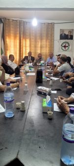 ووقفة دعم لأهلنا بغزة ضد الإبادة والتجويع النضال الشعبي تنظم ندوة بعنوان “الوضع السياسي الفلسطيني واقع وتحديات في جنين